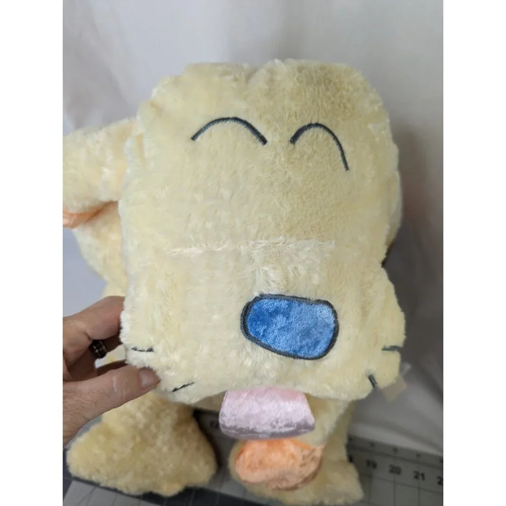 Carters Cuddle Pillow Yellow Dog Plush Emu Namae 24 Inch 2000 Stuffed Animal Toy